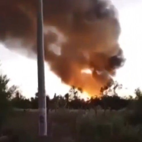 Incendiu provocat de o dronă ucraineană la un depozit de petrol din regiunea Rostov, Rusia