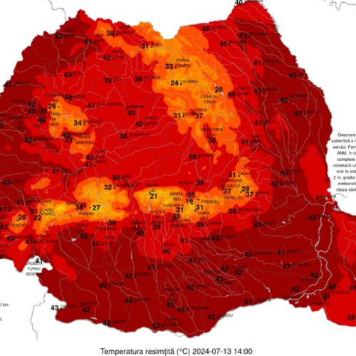 Temperaturile record din județul Botoșani ating un nou maxim