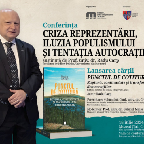 Conferință la Muzeul Țării Crișurilor despre criza reprezentării și populismul