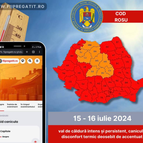 Val de căldură intensificat în județul Dâmbovița