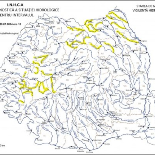 Cod galben de inundații în județul Suceava