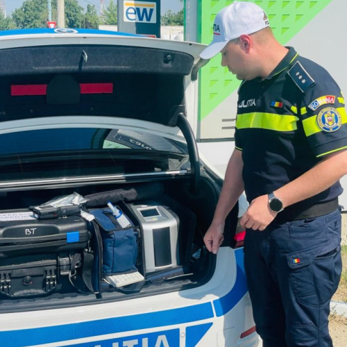 Acțiuni ale poliției rutiere pentru siguranța circulației
