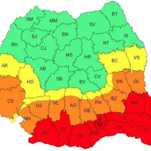 Administrația Națională de Meteorologie: valul de căldură se va restrânge în zilele următoare, dar va continua în sud-estul țării
