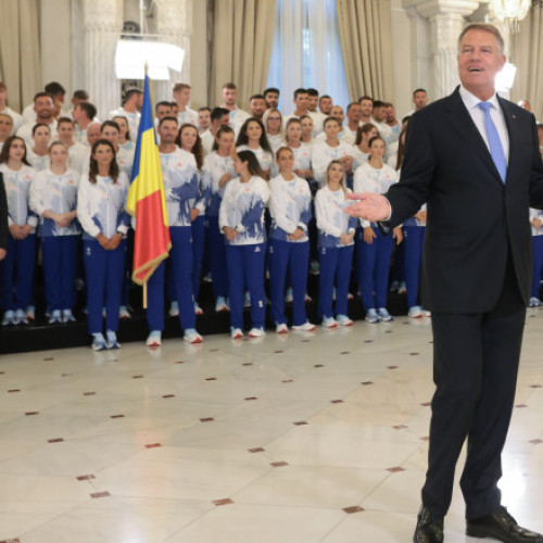 Președintele Iohannis a înmânat drapelul echipei olimpice a României
