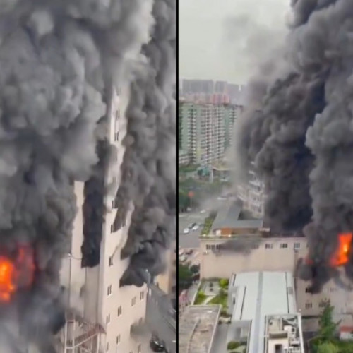 Incendiu devastator într-un centru comercial din Zigong, China