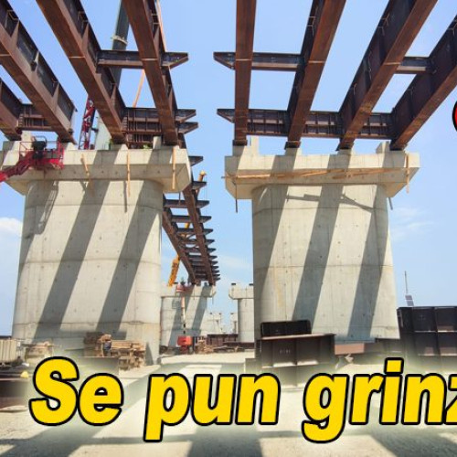 Progres în construcția podului peste râul Buzău