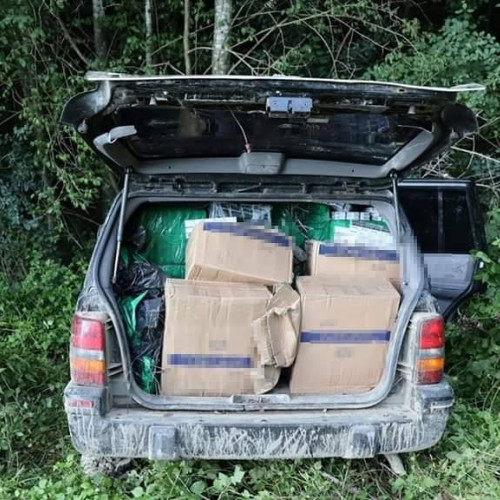 Captură de țigări de contrabandă în Maramureș
