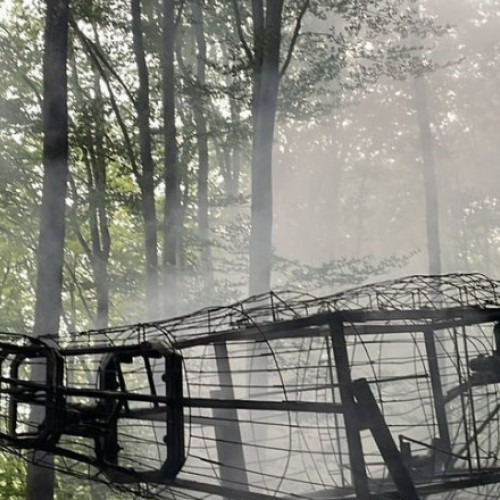 Incendiu la Dino Parc Râșnov