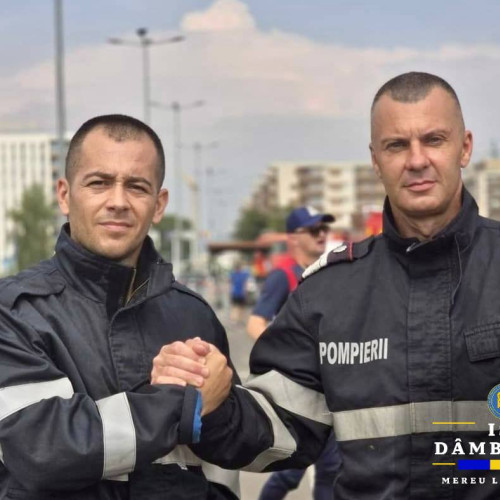 Doi pompieri din Dâmbovița, în competiția națională "Cel Mai Puternic Pompier"