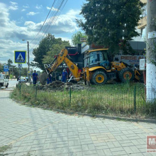 Avarie majoră la rețeaua de apă în Zona Industrială