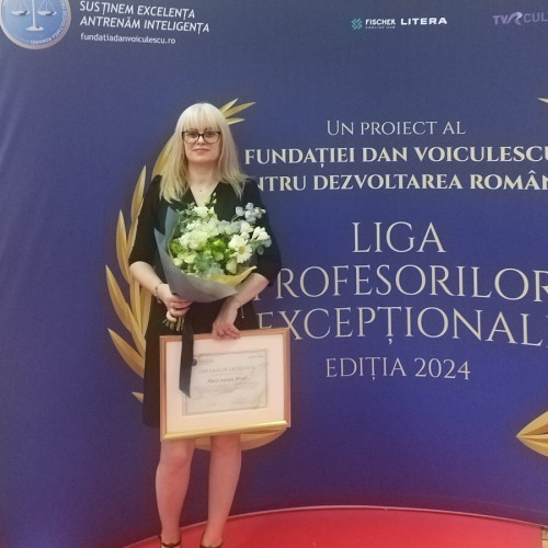 Maria-Isabela Miron, finalistă a campaniei "Liga Profesorilor Excepționali"