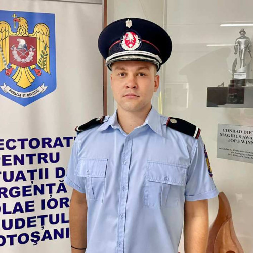Comandant tânăr la Stația de Pompieri Săveni, ISU Botoșani