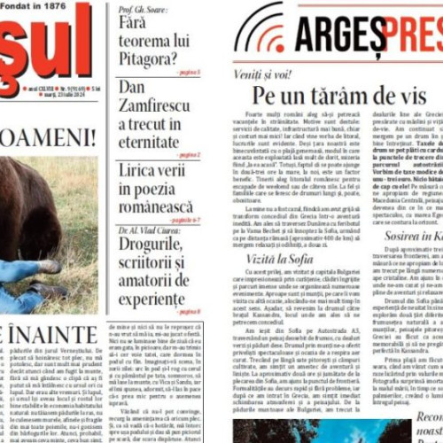 "Argeșul", un nou număr pentru cititorii deștepți!