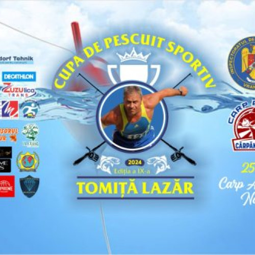 Cupa de pescuit sportiv Tomita Lazar, ediția a IX-a, se va desfășura în memoria campionului