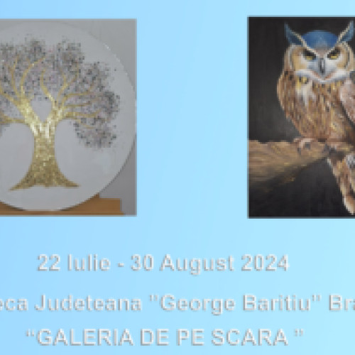 Expoziție de tablouri cu culori acrilice la Biblioteca Județeană