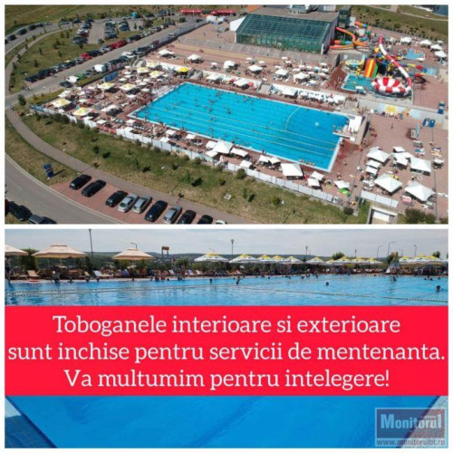 Închiderea toboganelor de la Aqua Park Cornisa din cauza unor nereguli