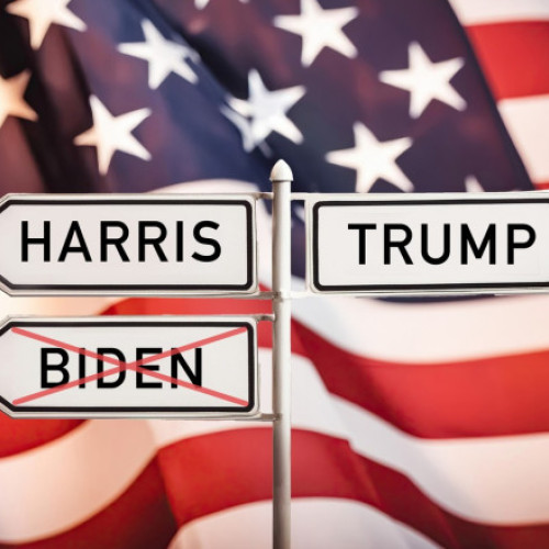 Sondaj recent arată o competiție strânsă între Trump și Harris după retragerea lui Biden