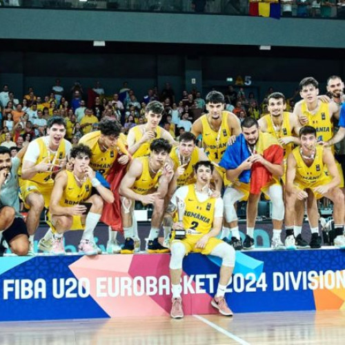 Echipa națională de baschet "U20" a României câștigă Campionatul European