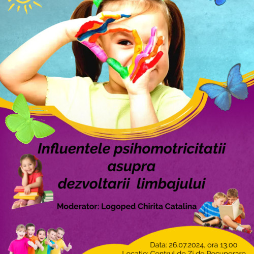 Workshop despre influențele psihomotricității asupra dezvoltării limbajului