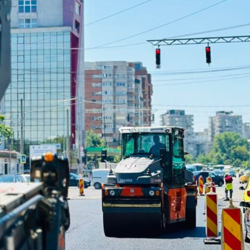 Continuă lucrările pe strada Ștefan cel Mare, traficul va reveni la normal în curând