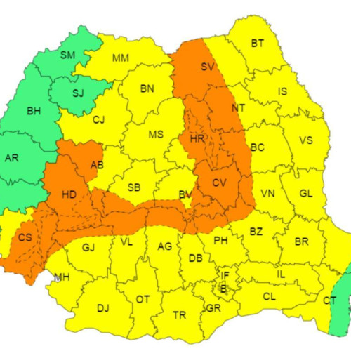 Avertizare meteorologică pentru județul Dâmbovița
