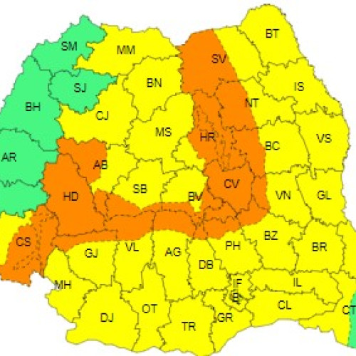 Avertizare de Cod Galben de furtuni în toată țara