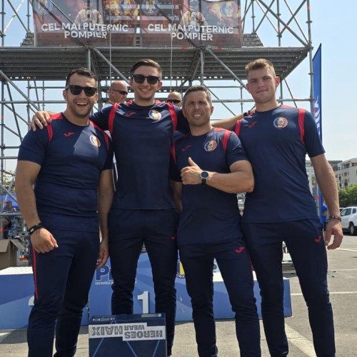 Etapa națională a concursului "Cel mai puternic pompier" s-a desfășurat la Brașov