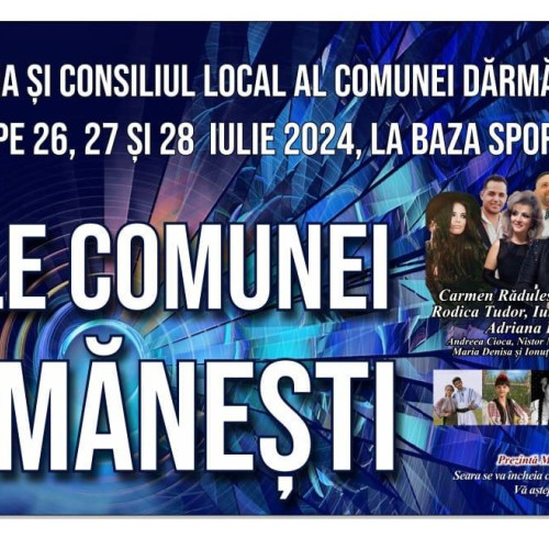 Zilele comunei la Dărmănești: Un weekend plin de festivități