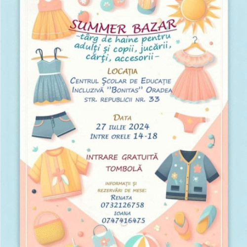 Se organizează Summer Bazar la Oradea