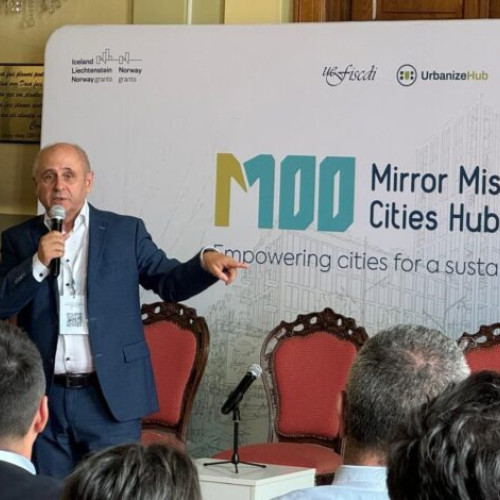 Constantin Damov, co-fondator Green Group, la Conferința "Caravana Neutralității Climatice M100"