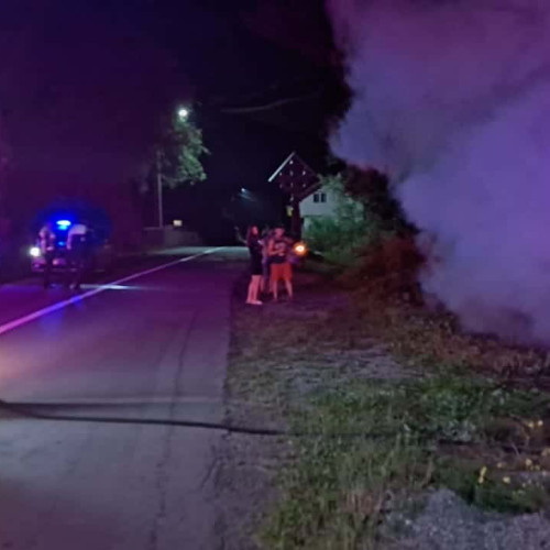 Incendiu în satul Goiesti, comuna Vidra