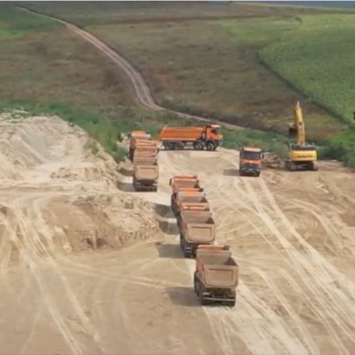 Noi imagini de pe șantierul Autostrăzii Moldova A7, Bacău - Pașcani