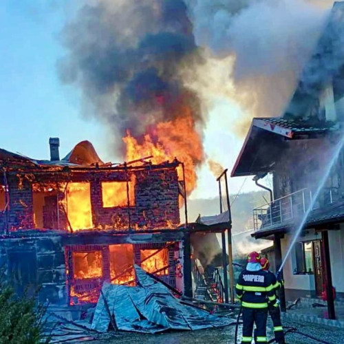 Incendiu izbucnit într-o gospodărie din comuna Coșești