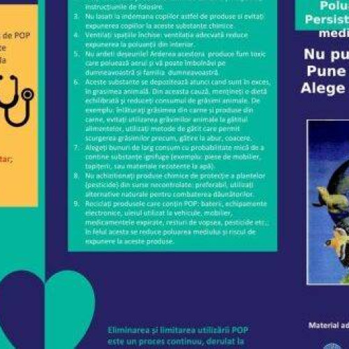 Direcția de Sănătate Publică Dâmbovița – Campanie de Informare despre Poluanții Organici Persistenți