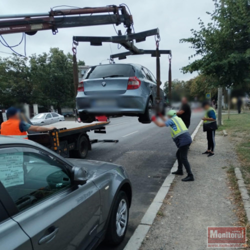 Acțiuni ale poliției locale pentru depistarea șoferilor care parchează neregulamentar