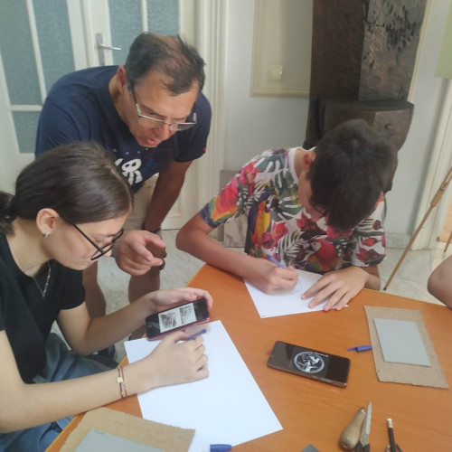 Atelier de linogravură la Târgoviște