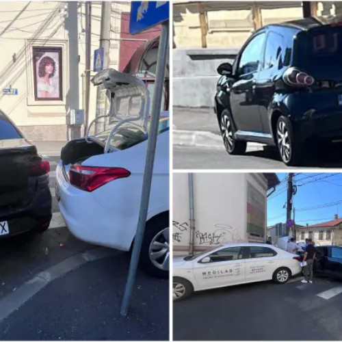 Traficul rutier blocat pe Strada Egalității din Pitești din cauza unui accident