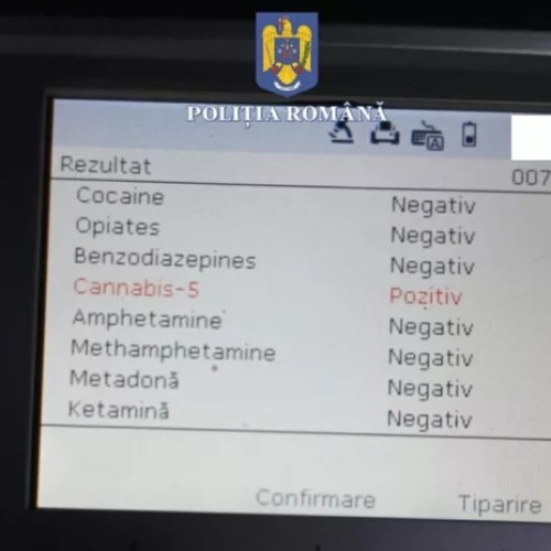 Tânăr de 19 ani prins conducând sub influența drogurilor în Mihai Eminescu