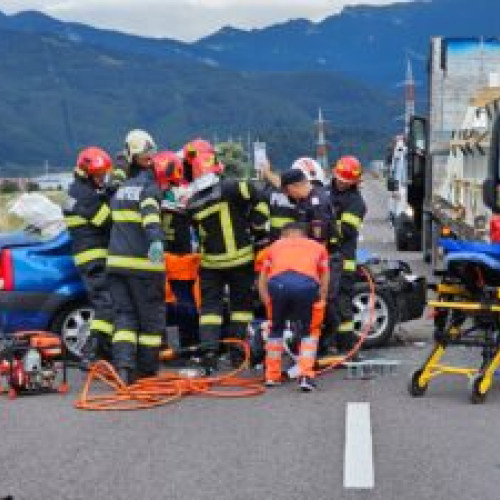 Accident pe varianta ocolitoare a Brașovului