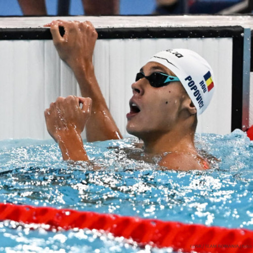 David Popovici câștigă gold la proba de 200 metri liber la Jocurile Olimpice de la Paris