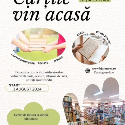 Biblioteca Județeană "Duiliu Zamfirescu" Vrancea lansează un nou proiect de vară