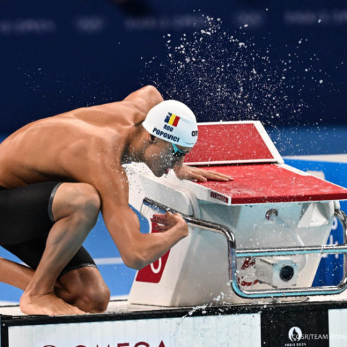 David Popovici în semifinala de la Jocurile Olimpice