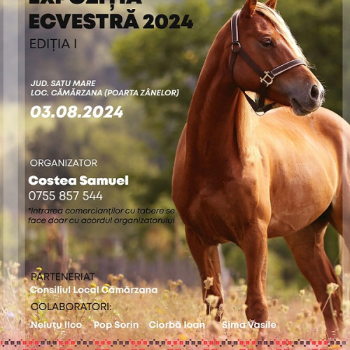 Prima expoziție ecvestră din Tara Oasului, sâmbătă la Camarzana
