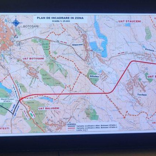 Semnarea contractului pentru studiul de fezabilitate al centurii ocolitoare a municipiului Botoșani