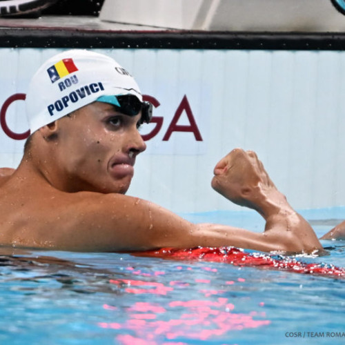 David Popovici câștigă medalia de aur la 200 metri liber