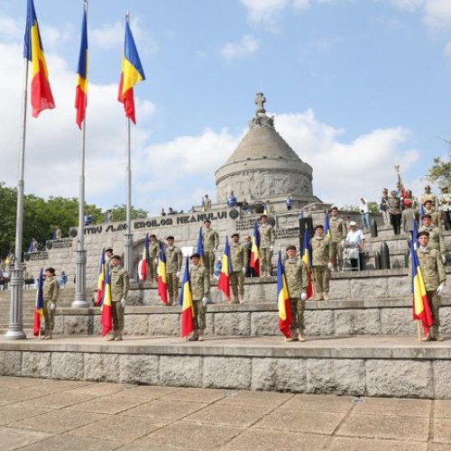 Ceremonial dedicat eroilor de la Mărășești, cu ocazia comemorării bătăliei din Primul Război Mondial