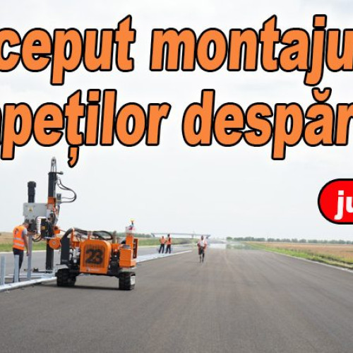 Progresul lucrărilor pe autostrada Buzău - Focșani: 2,5 km asfaltare pe zi