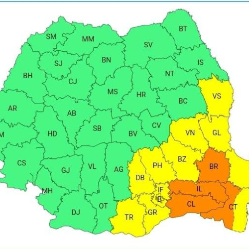 Avertizare COD GALBEN pentru vreme deosebit de caldă în județul Dâmbovița