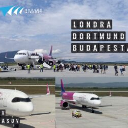 Aeroportul Internațional Brașov - Ghimbav sărbătorește un an de zboruri Wizz Air