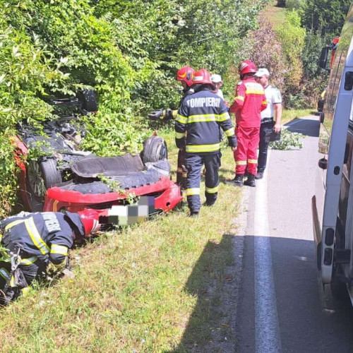 Accident rutier pe DN 75 în Vadu Moților